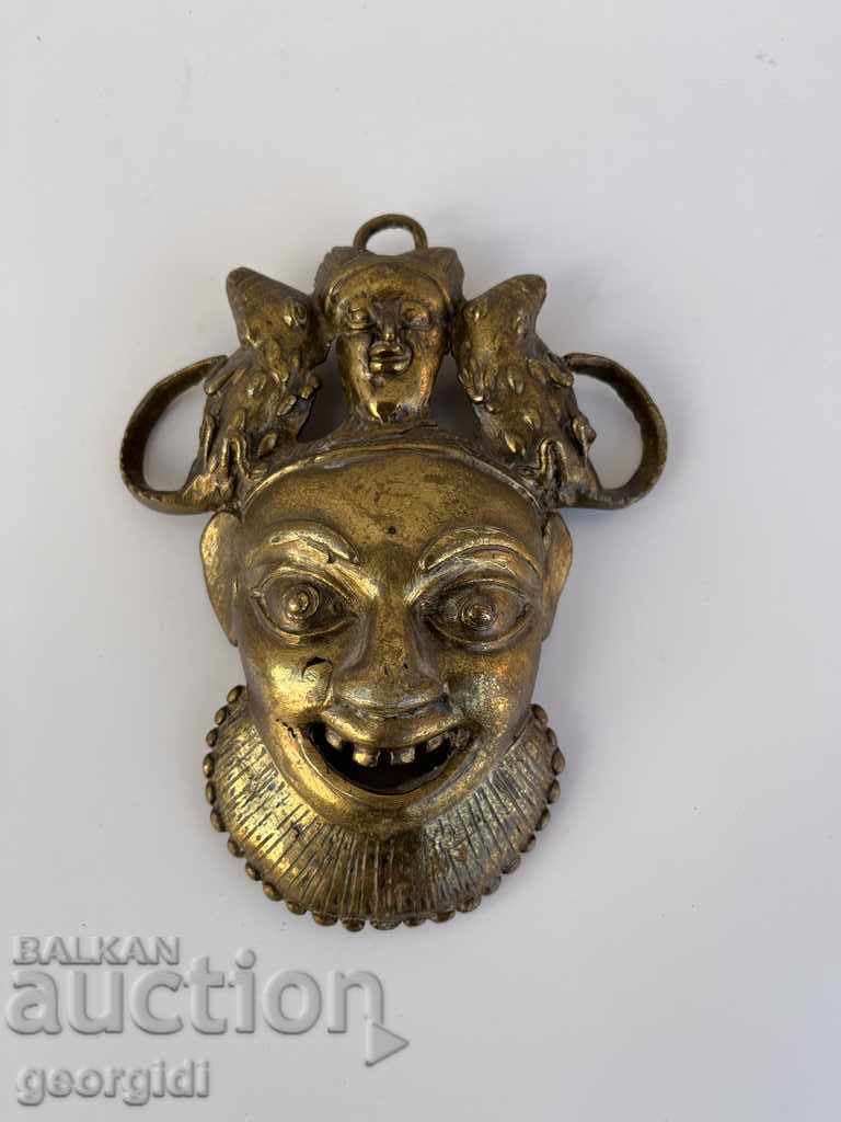 Mască africană din bronz №1876