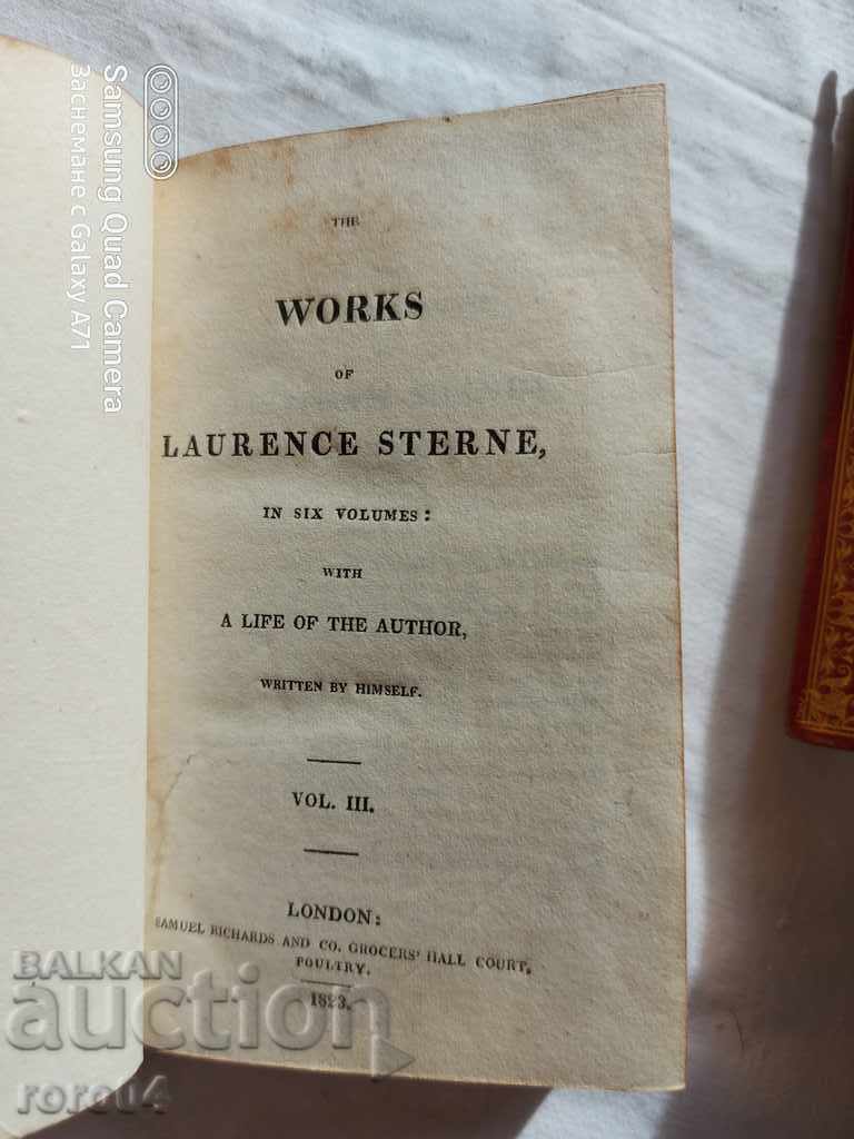 THE WORKS OF LAURENCE STERNE - 1823 - 5 THE WORKS OF LAURENCE STERNE - 1823 - 5