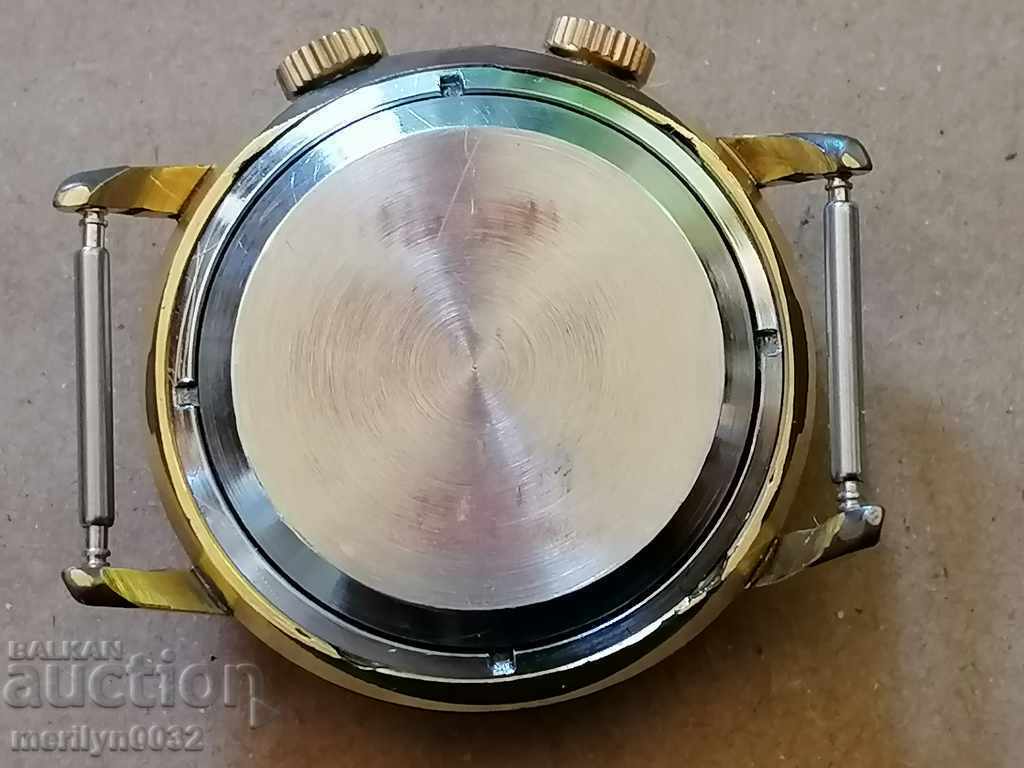 Auction Wristwatch Flight with gilding 20 mik second hand, WORKS Auction Wristwatch Flight with gilding 20 mik second hand, WORKS