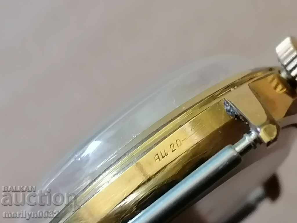 Wristwatch Flight with gilding 20 mik second hand, WORKS - 7 Wristwatch Flight with gilding 20 mik second hand, WORKS - 7