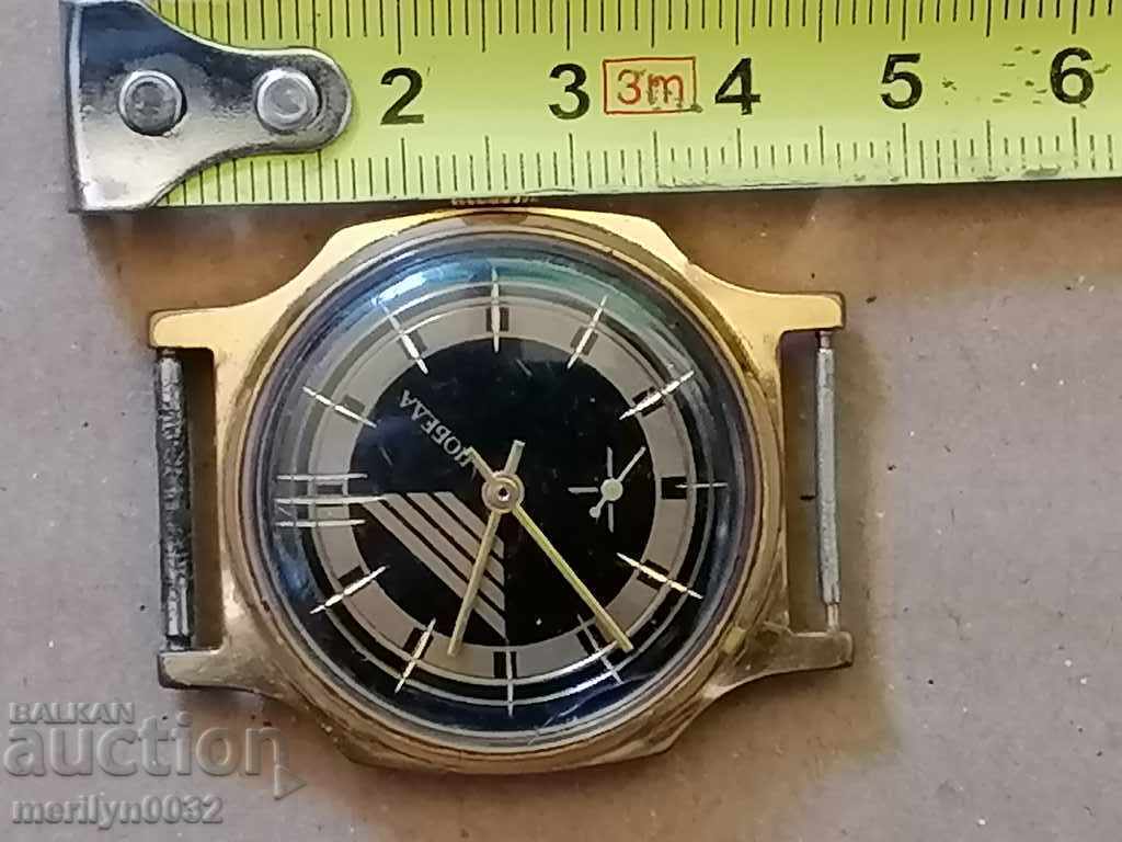Delivery of Wrist watch Victory with gilding, second hand, WORKS