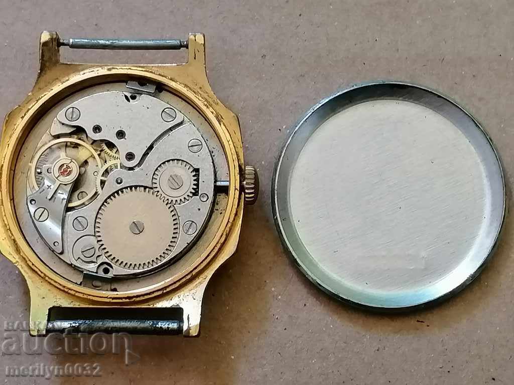 Wrist watch Victory with gilding, second hand, WORKS - 6