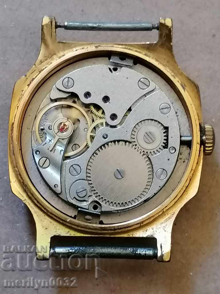 Wrist watch Victory with gilding, second hand, WORKS - 7