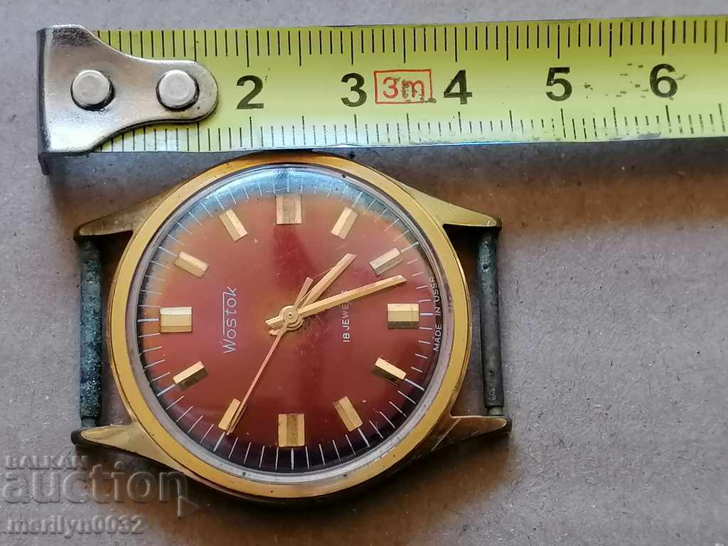 Wrist watch Vostok gilding 20 mik WORKS - 5 Wrist watch Vostok gilding 20 mik WORKS - 5