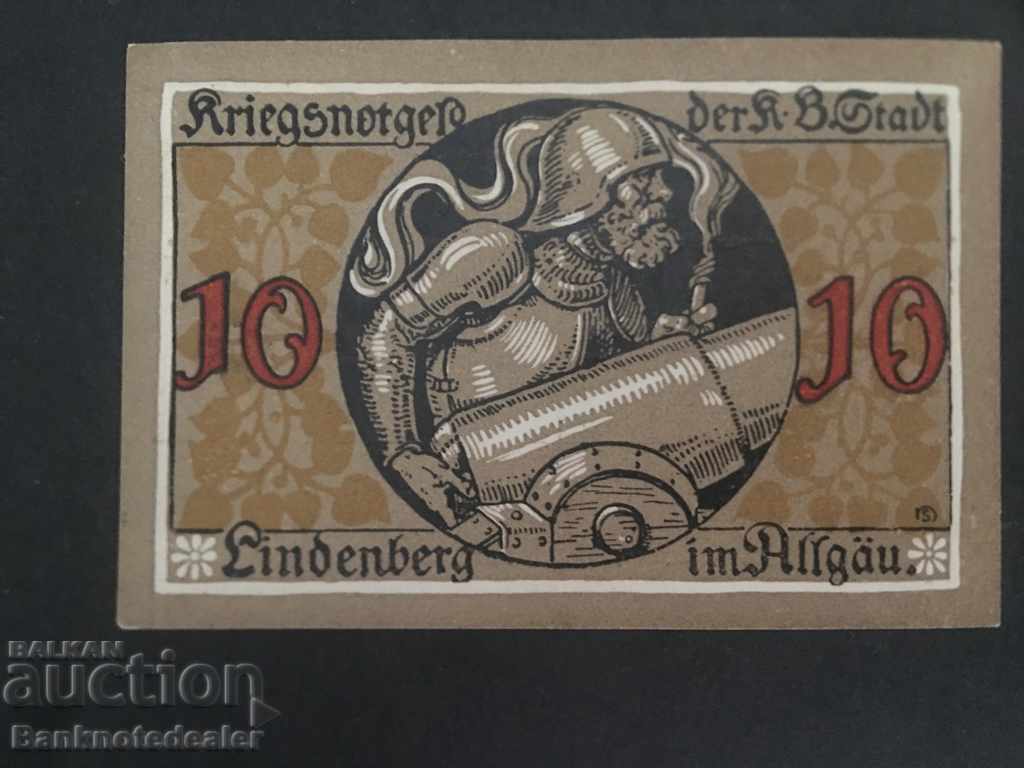 Germania Notgeld 10 PFenning 1917