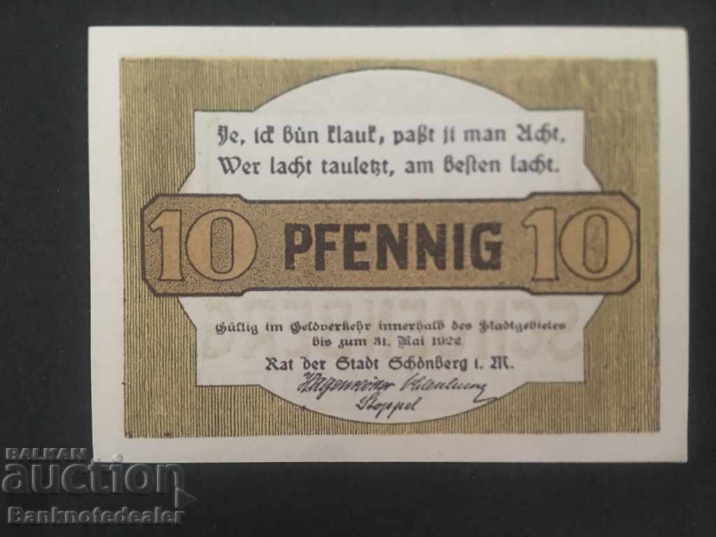 Germany Notgeld 10 PFenning 1922 with price 5.00 BGN | € 2.56 Germany Notgeld 10 PFenning 1922 with price 5.00 BGN | € 2.56