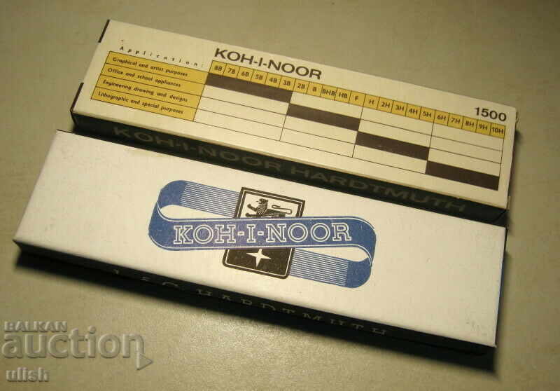2 комплекта KOH - I - NOOR L&C Hardtmuth стари моливи кутии