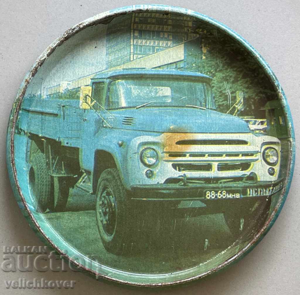 31739 URSS mini placă metalică cu camion ZIL - 131