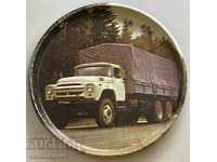 31740 USSR mini metal plate with truck ZIL - 131