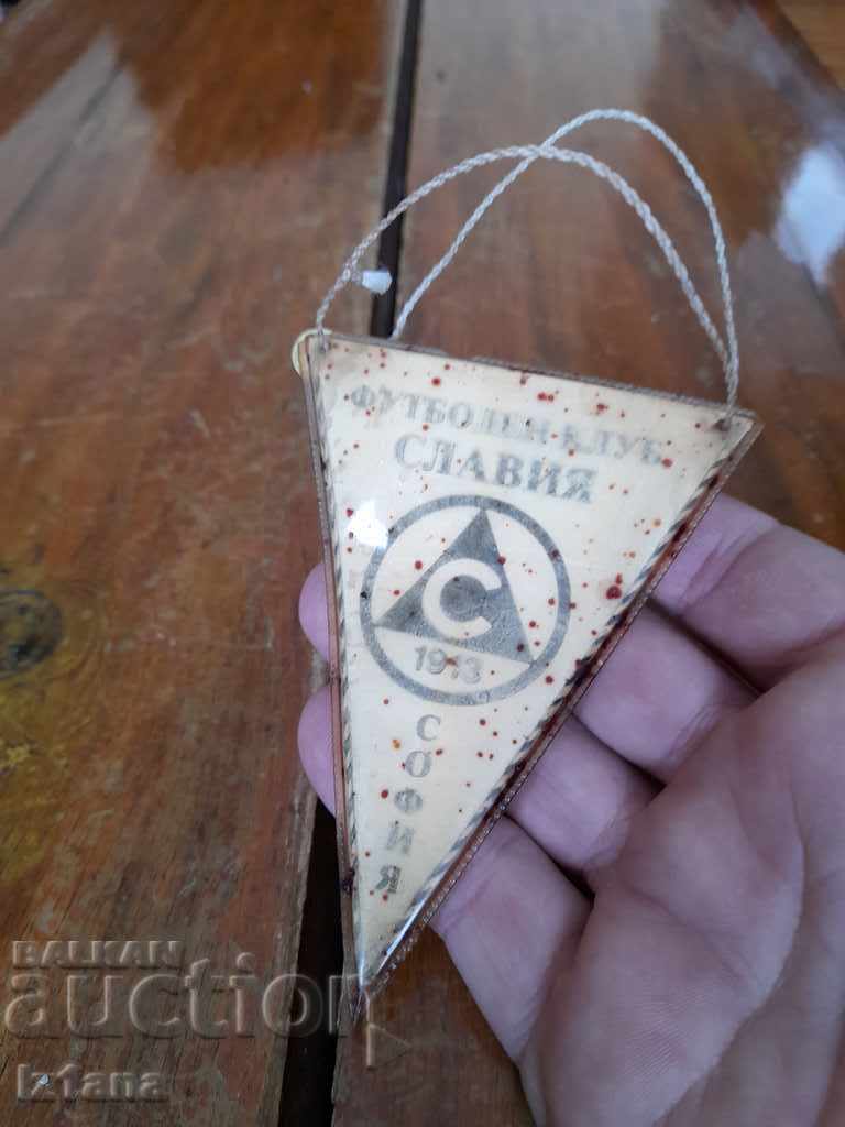 Delivery of Old flag, flag, badge of FC Slavia Delivery of Old flag, flag, badge of FC Slavia