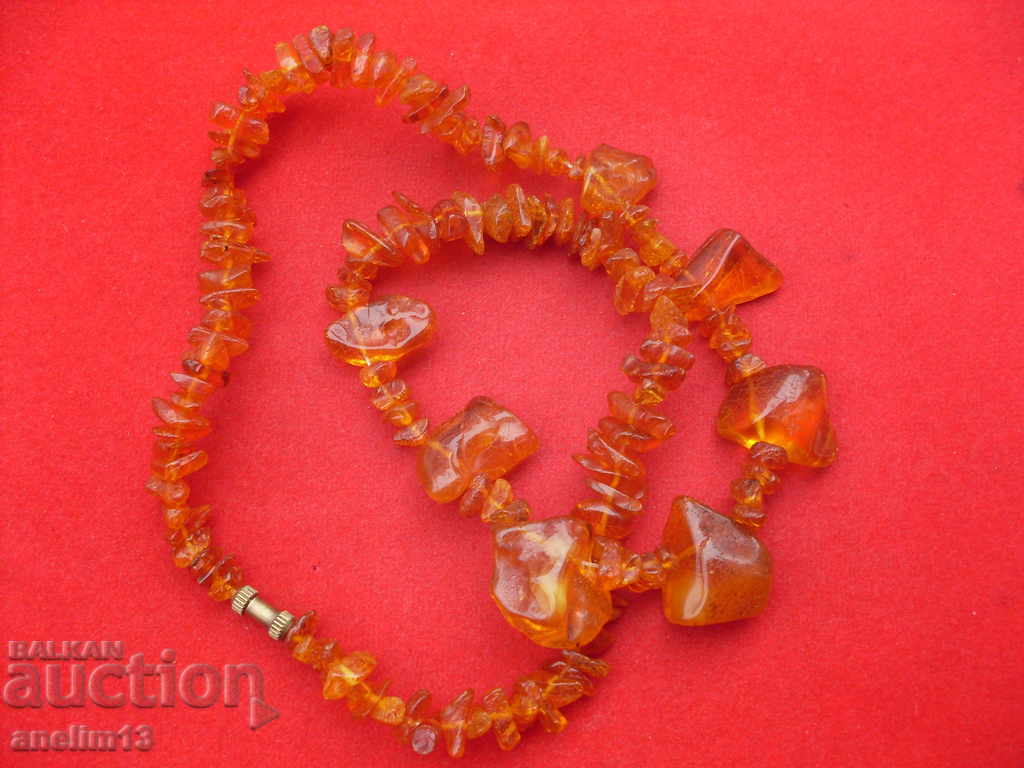 Δημοπρασία ΦΥΣΙΚΑ πορτοκαλί κολιέ Βαλτικής