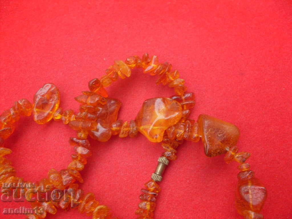 Παράδοση ΦΥΣΙΚΑ πορτοκαλί κολιέ Βαλτικής