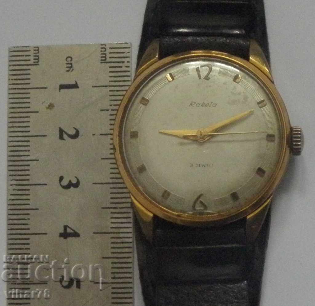 Auction GOLDEN 20 MICRONS MEN'S ROCKET WATCH Auction GOLDEN 20 MICRONS MEN'S ROCKET WATCH
