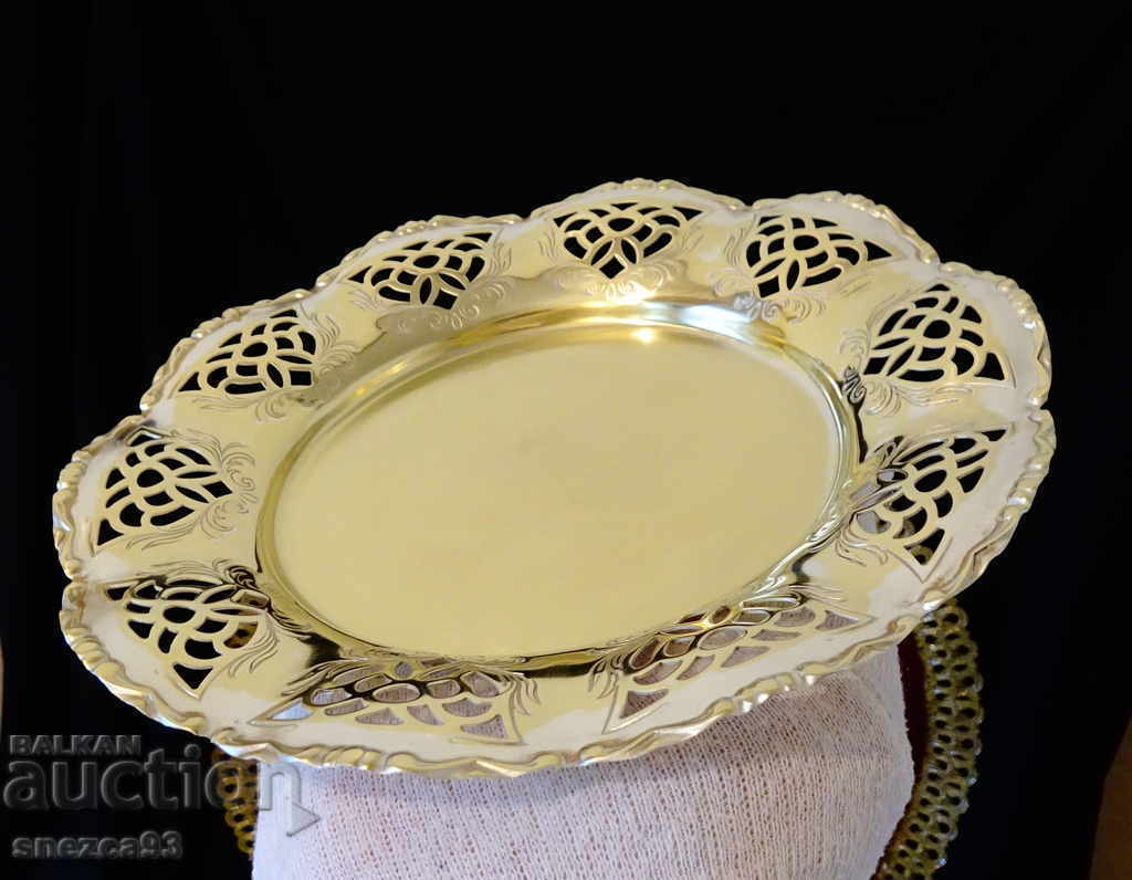 Bronze plate, platter, openwork, baroque - 5 Bronze plate, platter, openwork, baroque - 5