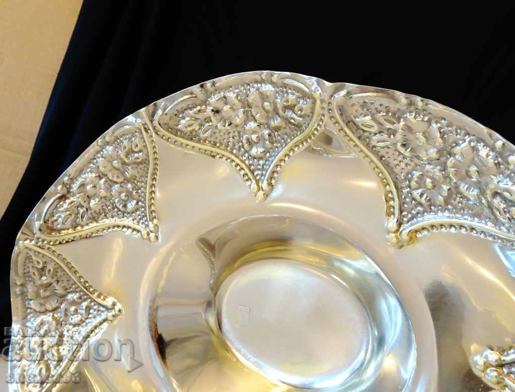 Delivery of Silver-plated bronze fruit bowl, Gold 24k Deloux