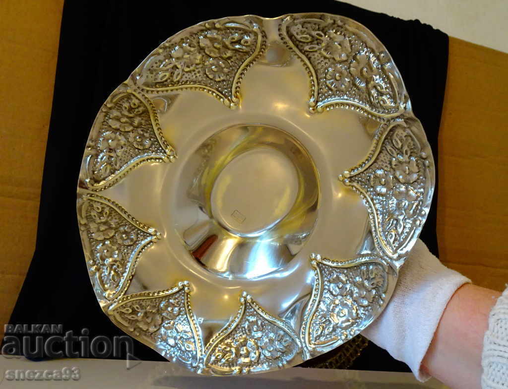 Silver-plated bronze fruit bowl, Gold 24k Deloux - 7