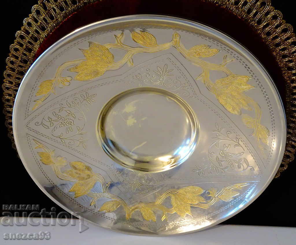 Παράδοση Ασημένια φρουτιέρα, σαλατιέρα, επιχρύσωση, Φοίνικας Παράδοση Ασημένια φρουτιέρα, σαλατιέρα, επιχρύσωση, Φοίνικας