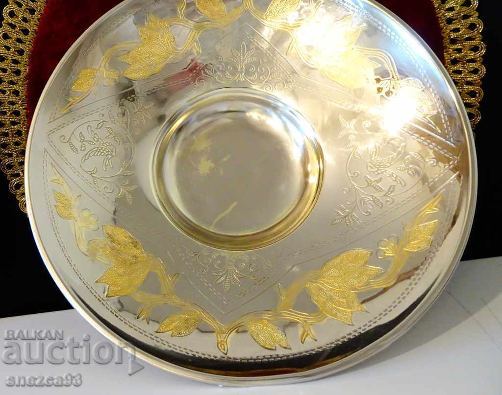 Ασημένια φρουτιέρα, σαλατιέρα, επιχρύσωση, Φοίνικας - 6 Ασημένια φρουτιέρα, σαλατιέρα, επιχρύσωση, Φοίνικας - 6