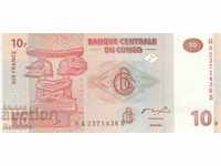 10 franci 2003, Republica Democratică Congo