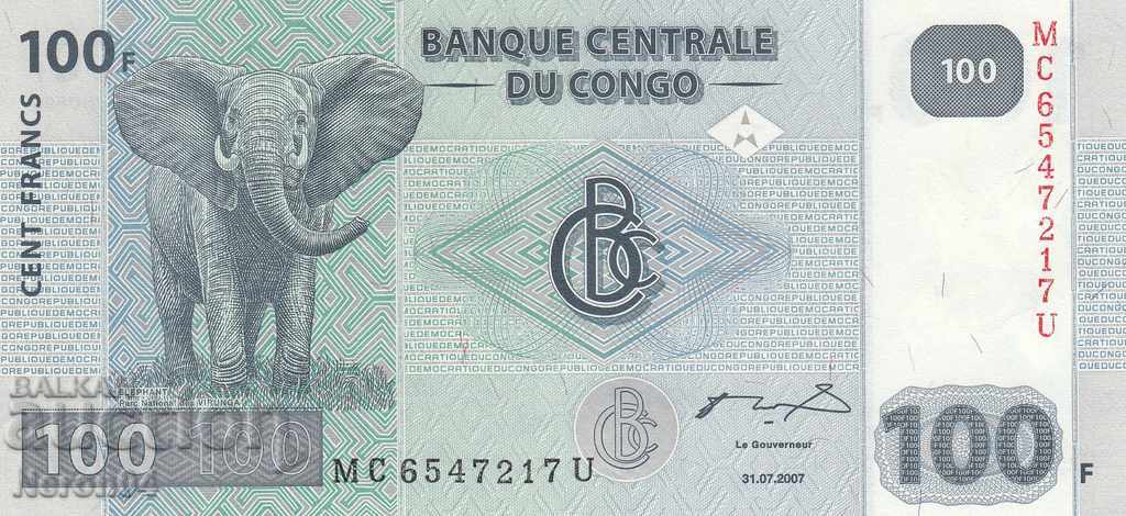 100 φράγκα 2007, Λαϊκή Δημοκρατία του Κονγκό