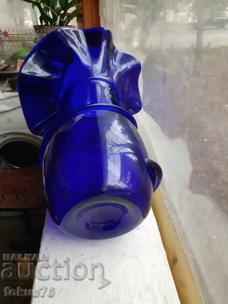 Πανέμορφο μεγάλο μπλε βάζο - χωρίς παρατηρήσεις - 5 Πανέμορφο μεγάλο μπλε βάζο - χωρίς παρατηρήσεις - 5