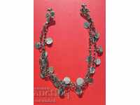 Old ethnographic silver chin jewelry