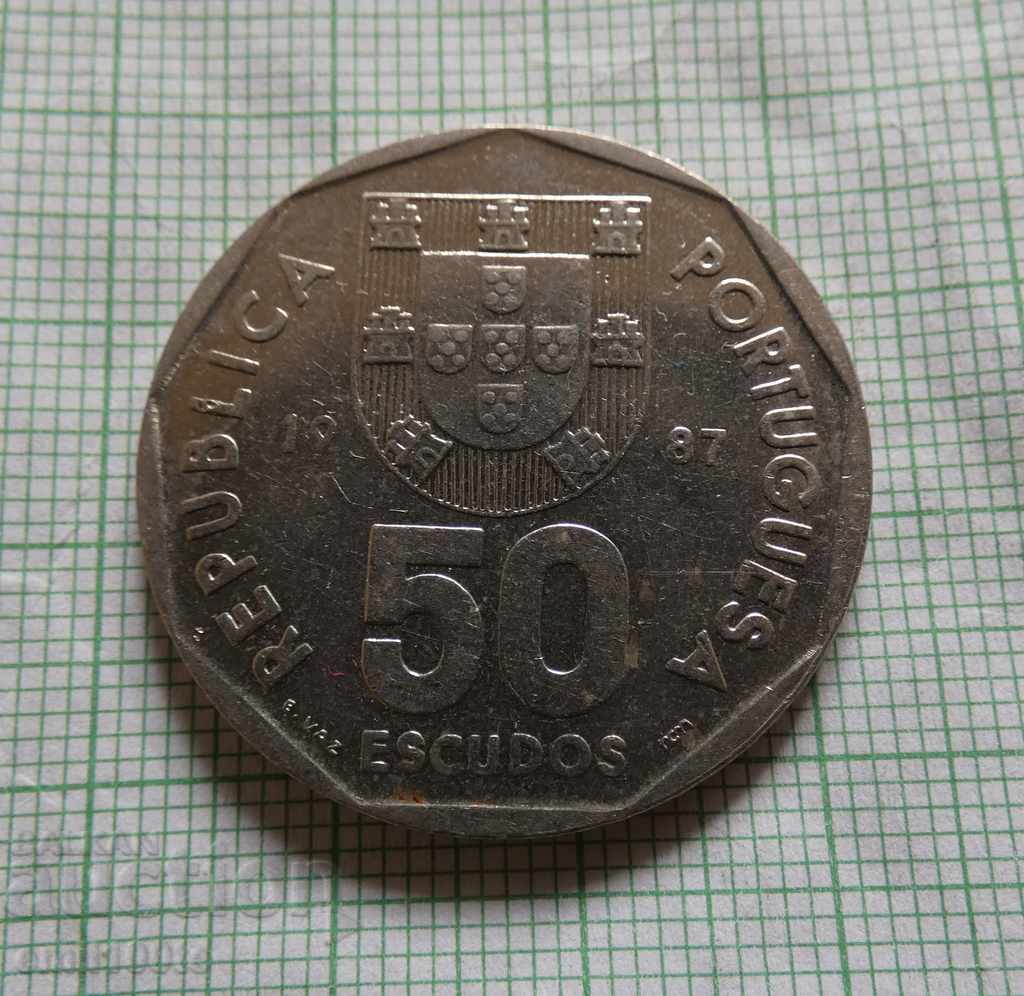 50 ескудо 1987 г. Португалия