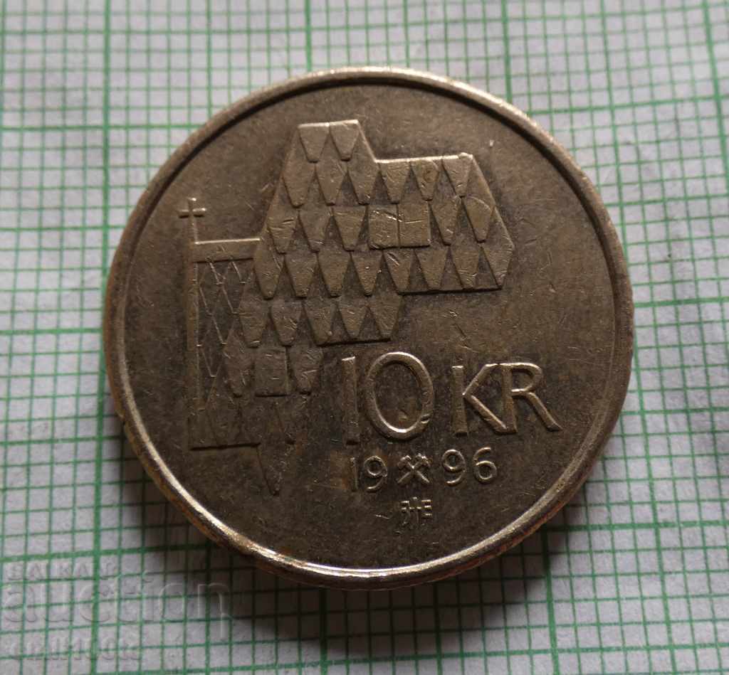 10 coroane 1996 Norvegia