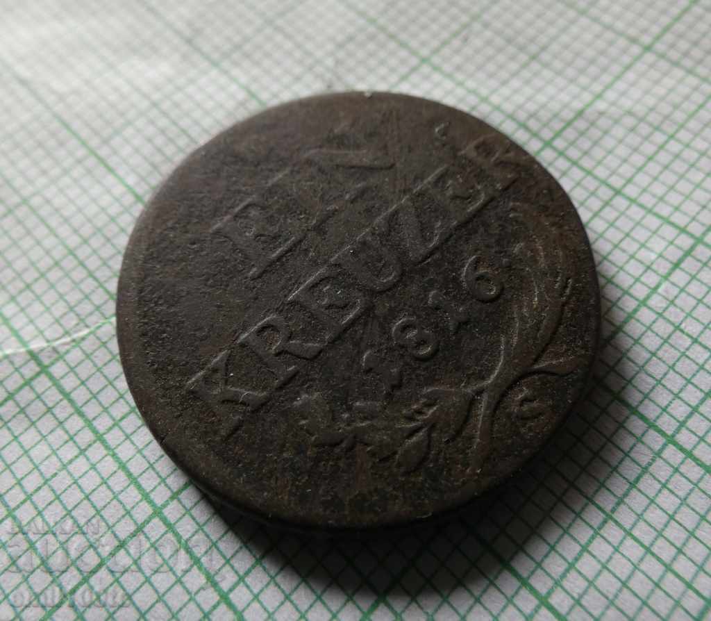 1 Kreuzer 1816 S Austria with price 9.00 BGN | € 4.60 1 Kreuzer 1816 S Austria with price 9.00 BGN | € 4.60
