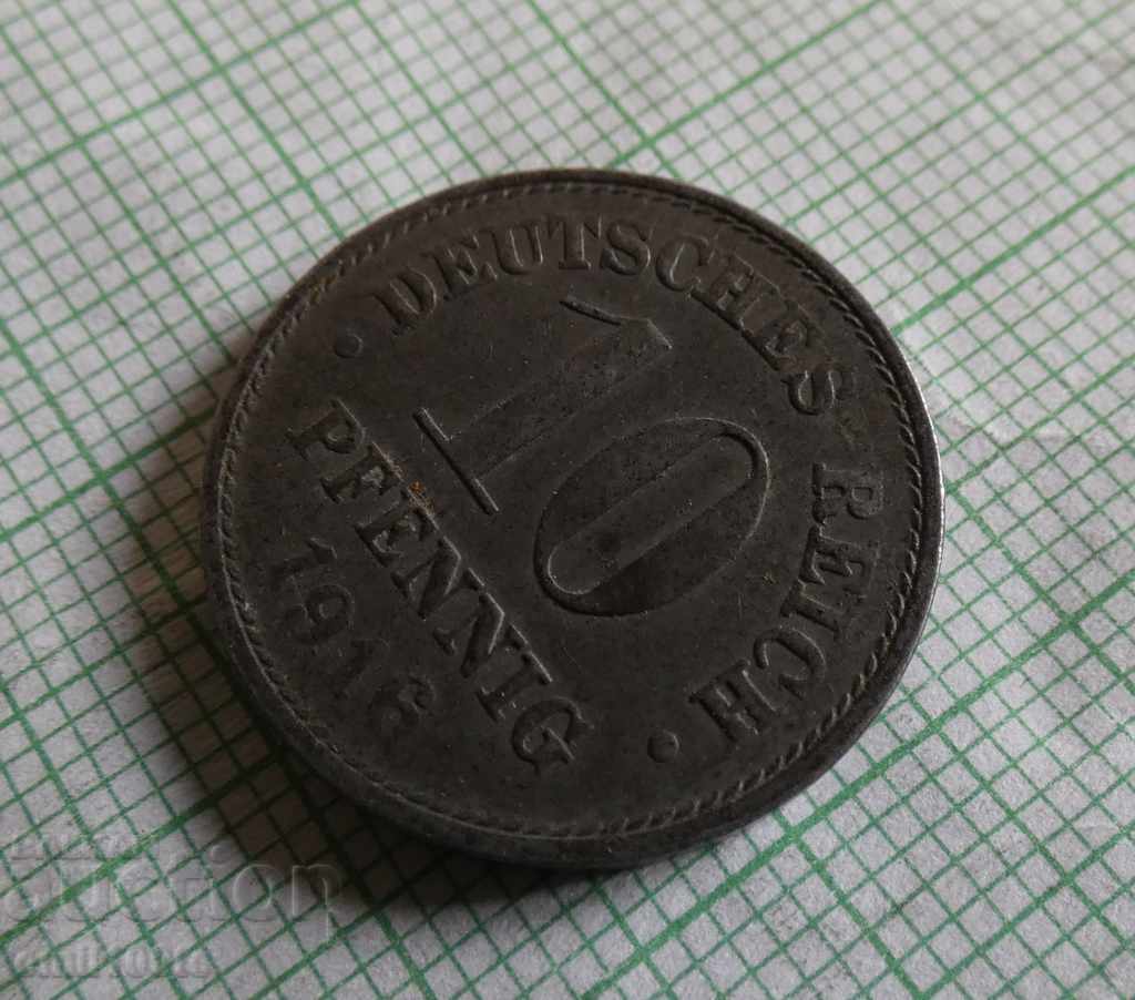Auction  10 pfennig 1916 Germany