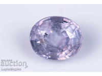 Pale purple untreated sapphire 1.19ct oval