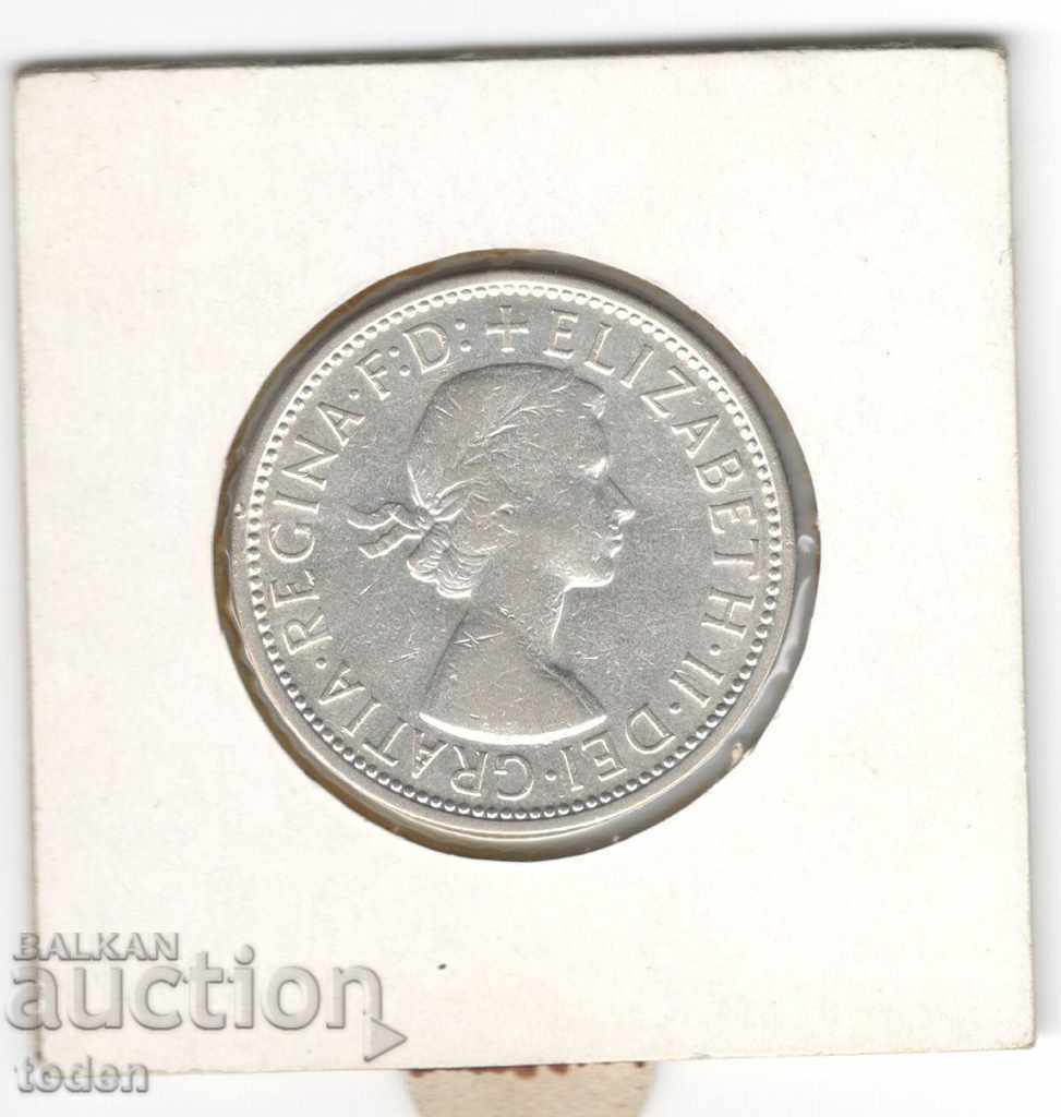 Доставка на Australia-1 Florin-1960-KM# 60-Elizabeth II 1st p.-Silver