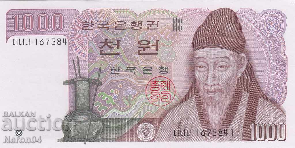 1000 won 1983, Νότια Κορέα