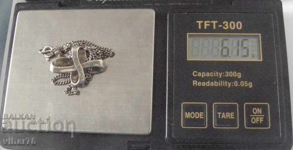 СРЕБЪРНО СИНДЖИРЧЕ С КРЪСТ - 5