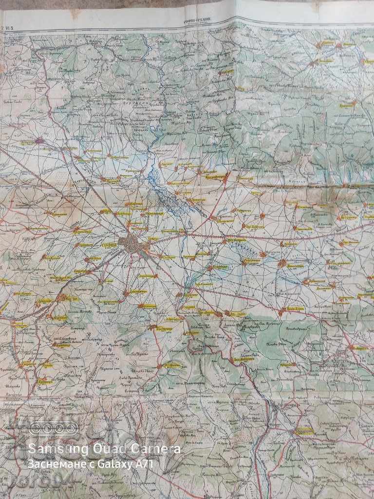 Delivery of MILITARY MAP - HUGE - 1933 Delivery of MILITARY MAP - HUGE - 1933