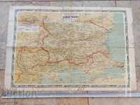 MAP - SLAVED BULGARIAN LANDS - 1931