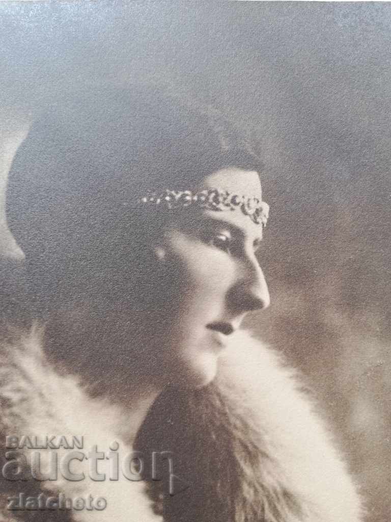 Auction Old cardboard photo - Queen Joanna Auction Old cardboard photo - Queen Joanna