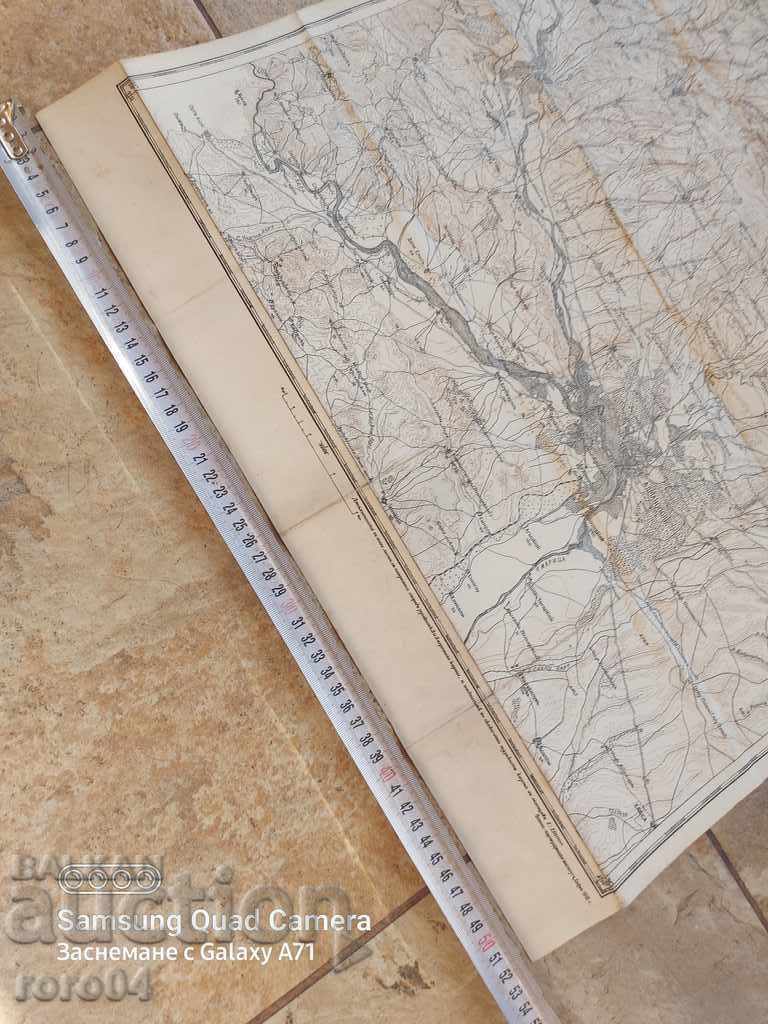 Auction MILITARY MAP - EDRIN - 1910 Auction MILITARY MAP - EDRIN - 1910