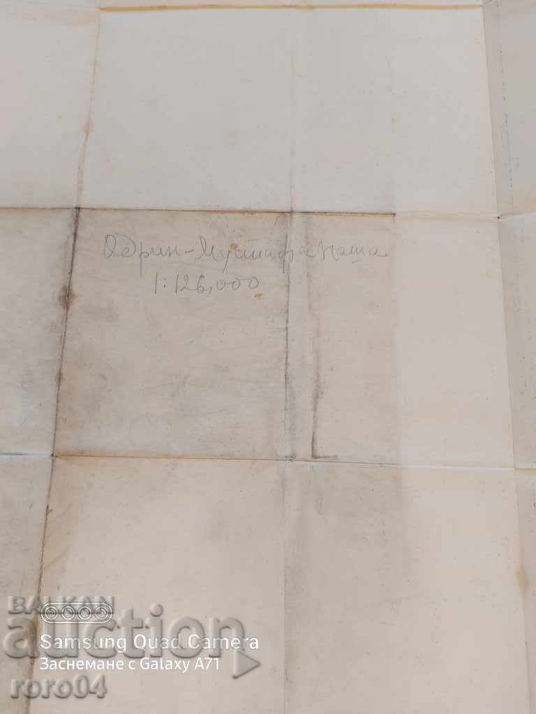 MILITARY MAP - EDRIN - 1910 - 7 MILITARY MAP - EDRIN - 1910 - 7