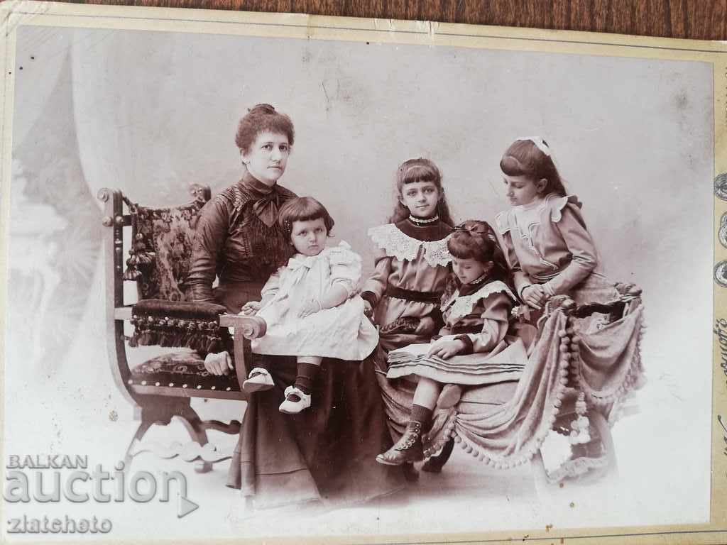 Auction Old cardboard photo - studio Dimitar Karastoyanov Auction Old cardboard photo - studio Dimitar Karastoyanov