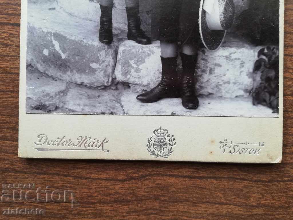 Auction Old cardboard photo - studio of Dr. Mark Svishtov Auction Old cardboard photo - studio of Dr. Mark Svishtov