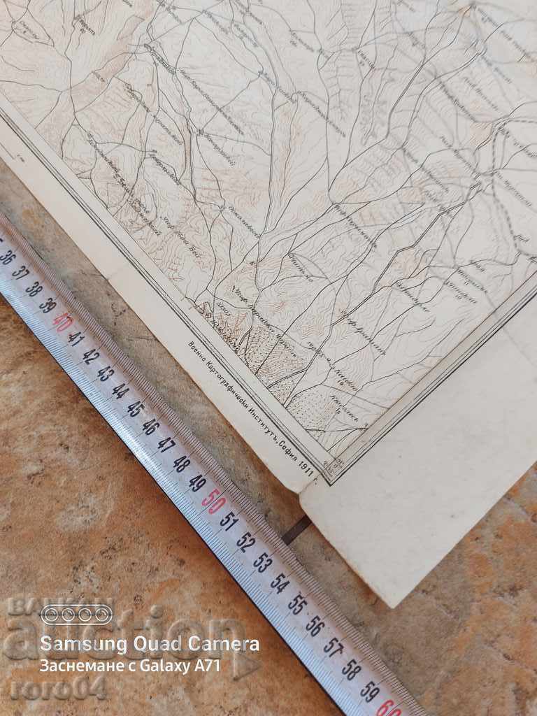 Auction MILITARY MAP - LULE BURGAS - 1911 Auction MILITARY MAP - LULE BURGAS - 1911