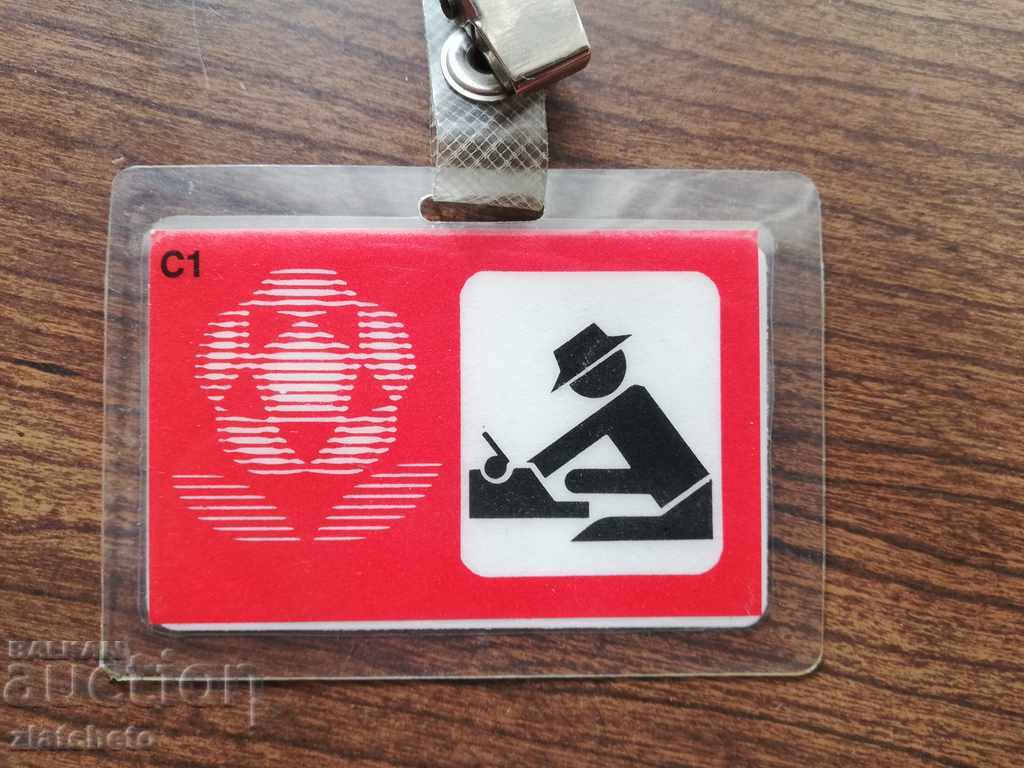 Auction Sports press card Auction Sports press card