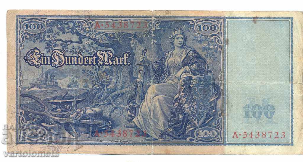100 Mark 1910 Reichsbanknote - Germany with price 5.00 BGN | € 2.56 100 Mark 1910 Reichsbanknote - Germany with price 5.00 BGN | € 2.56