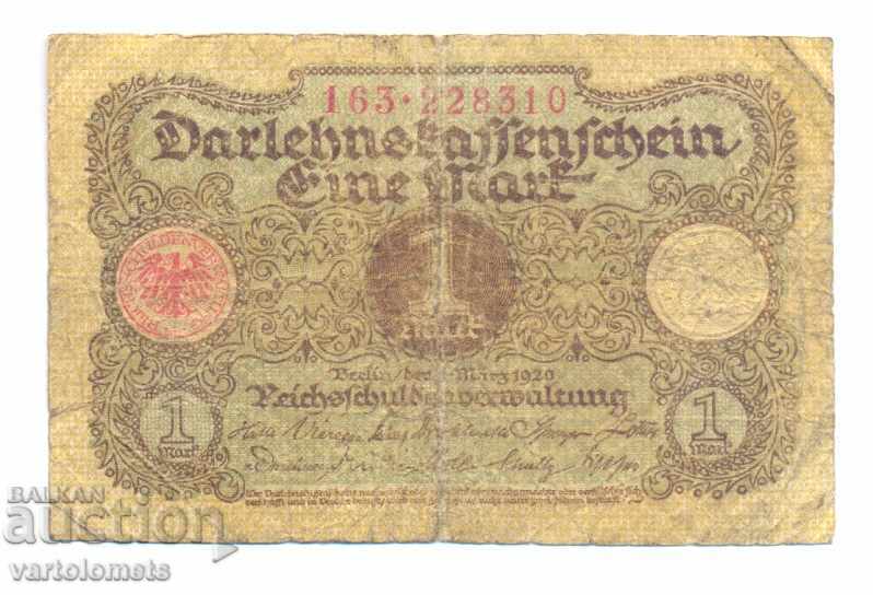1 Marcu 1920 Germania - Germania