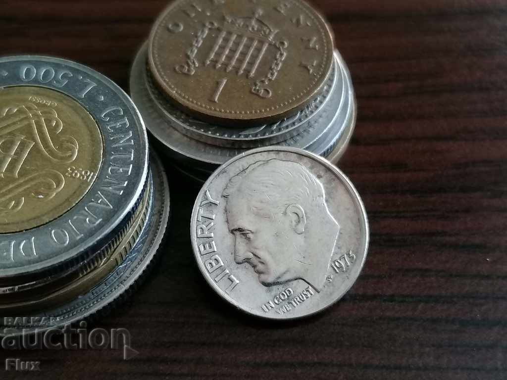 Coin - USA - 1 dime 1973 with price 0.95 BGN | € 0.49 Coin - USA - 1 dime 1973 with price 0.95 BGN | € 0.49