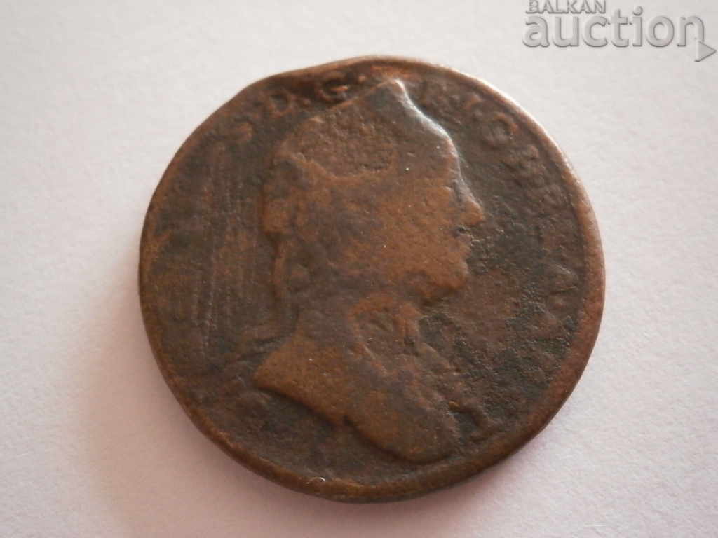 Delivery of old machine minted european coin 1762 Delivery of old machine minted european coin 1762