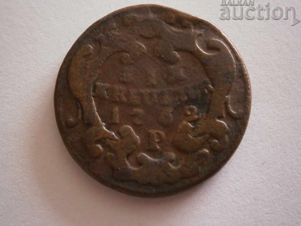 old machine minted european coin 1762
