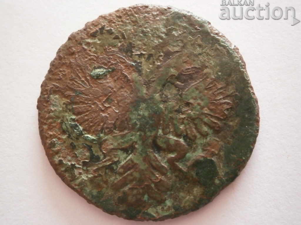 old COPPER kopecks 1761 EMPIRE OF RUSSIA - 6 old COPPER kopecks 1761 EMPIRE OF RUSSIA - 6