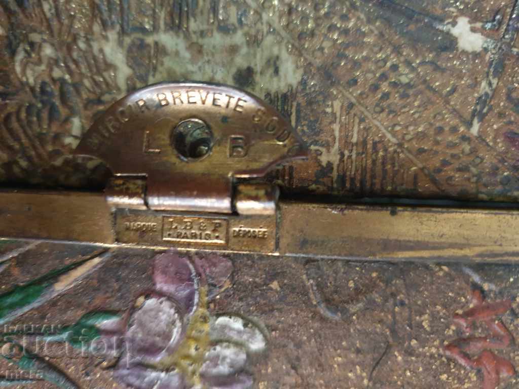 Παλαιός γαλλικός τριπλός καθρέφτης με υδραργυρικό θερμόμετρο - 18ος αιώνας - 5